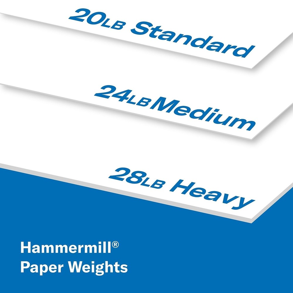 Hammermill Printer Paper, Fore Multipurpose 20 lb 1 Ream | 500 Sheets, White