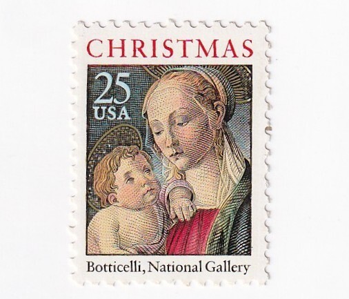 STAMP US SCOTT 2399 "Madonna & Child" 25 CENT 1988 MNH
