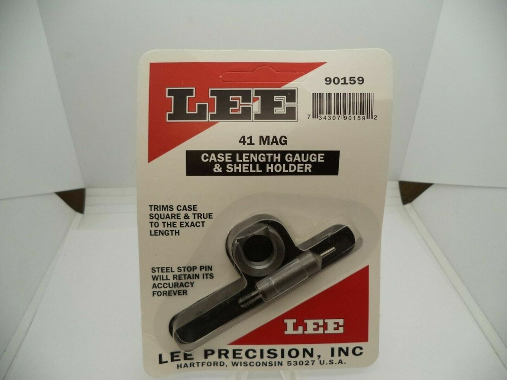 90159 Lee Case Length Gage and Shell Holder .41 Mag