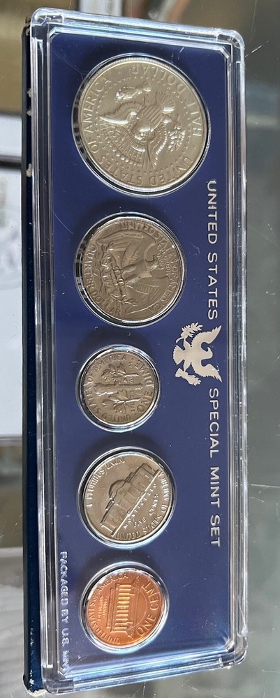 1966 US Special Mint Set 5 Coins ~ Original Box ~ 40% Silver Kennedy