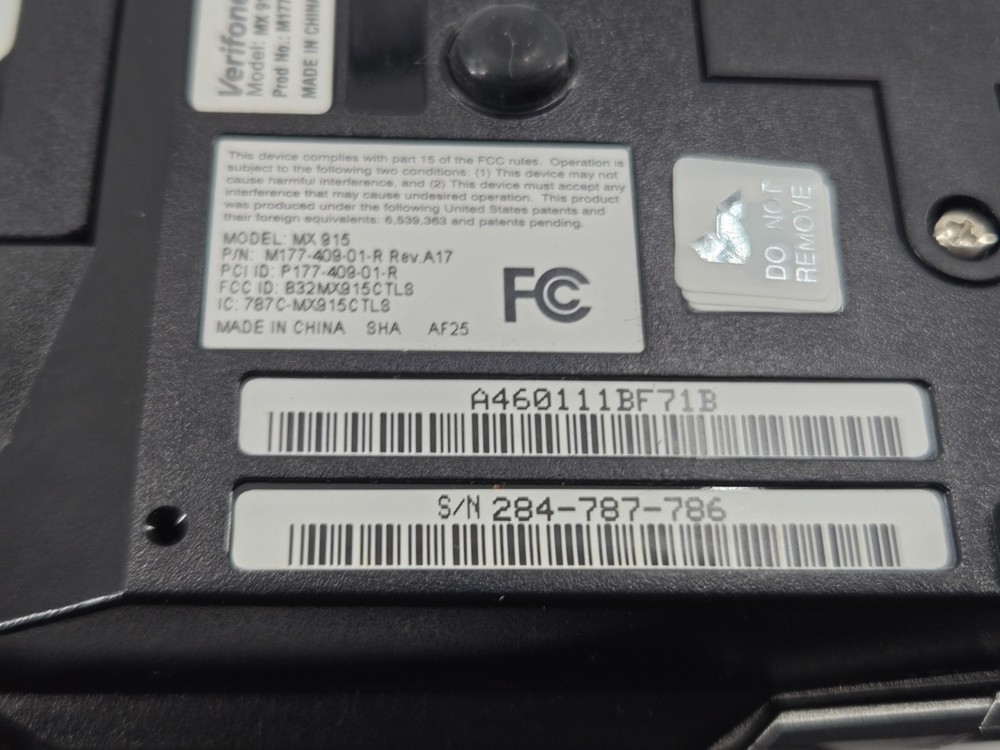 Verifone MX915 Credit Card Terminals W/Chip Reader