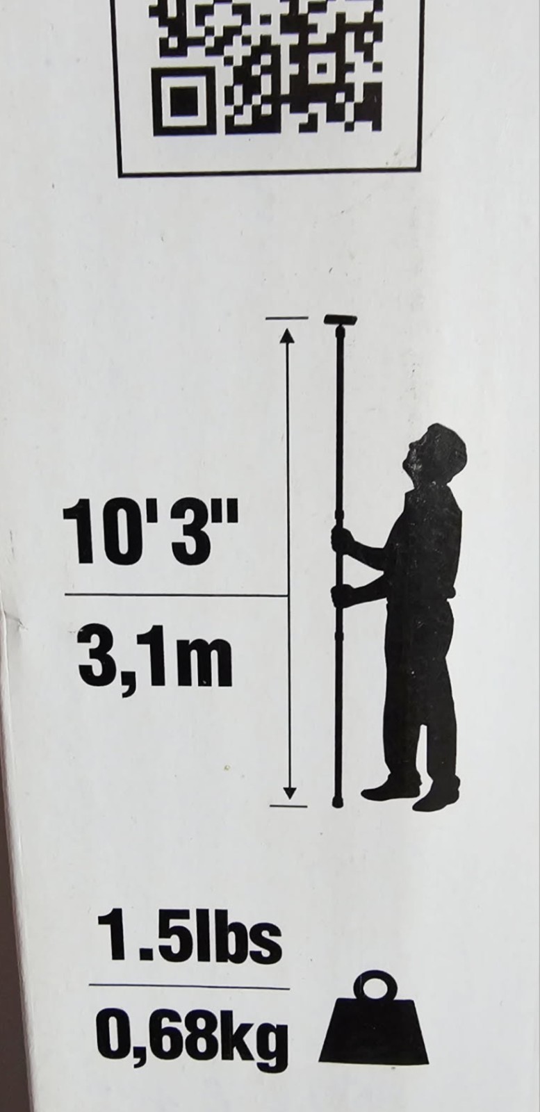 ZipWall 10 ft. Stainless Steel Dust Barrier Poles – 2‑Pack (ZP2) New Open Box