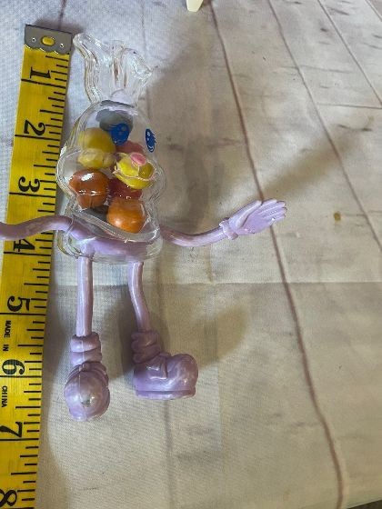 VTG BENDY BUNNY Candy Container With Bubble Gum