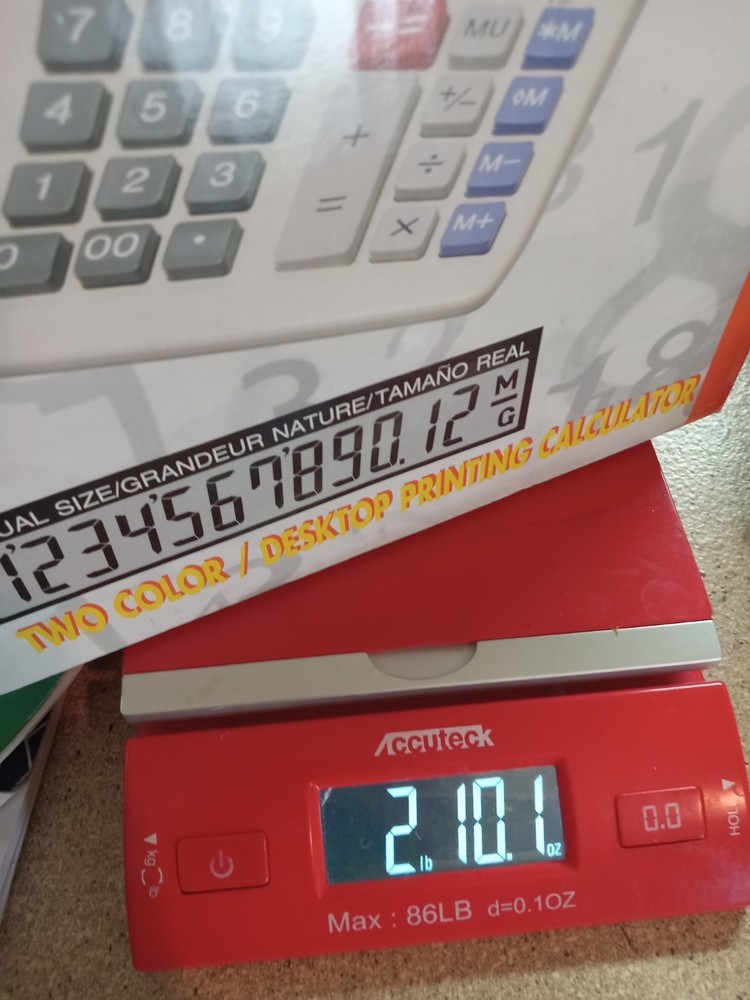 Sharp EL-2192GII 12 Digit Electronic Printing Calculator Large Display Desktop