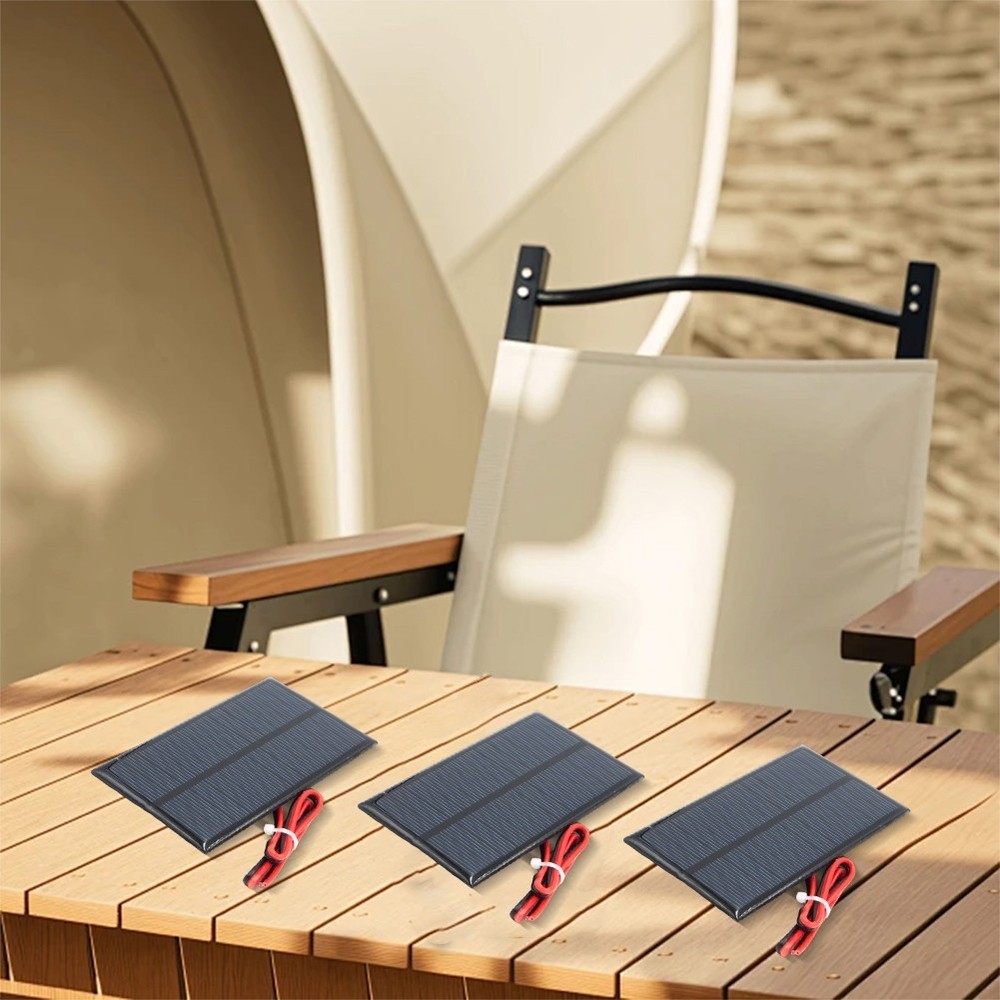 Compact Solar Panel 6V 1W with Cable for Solar Powered Outdoor Projects