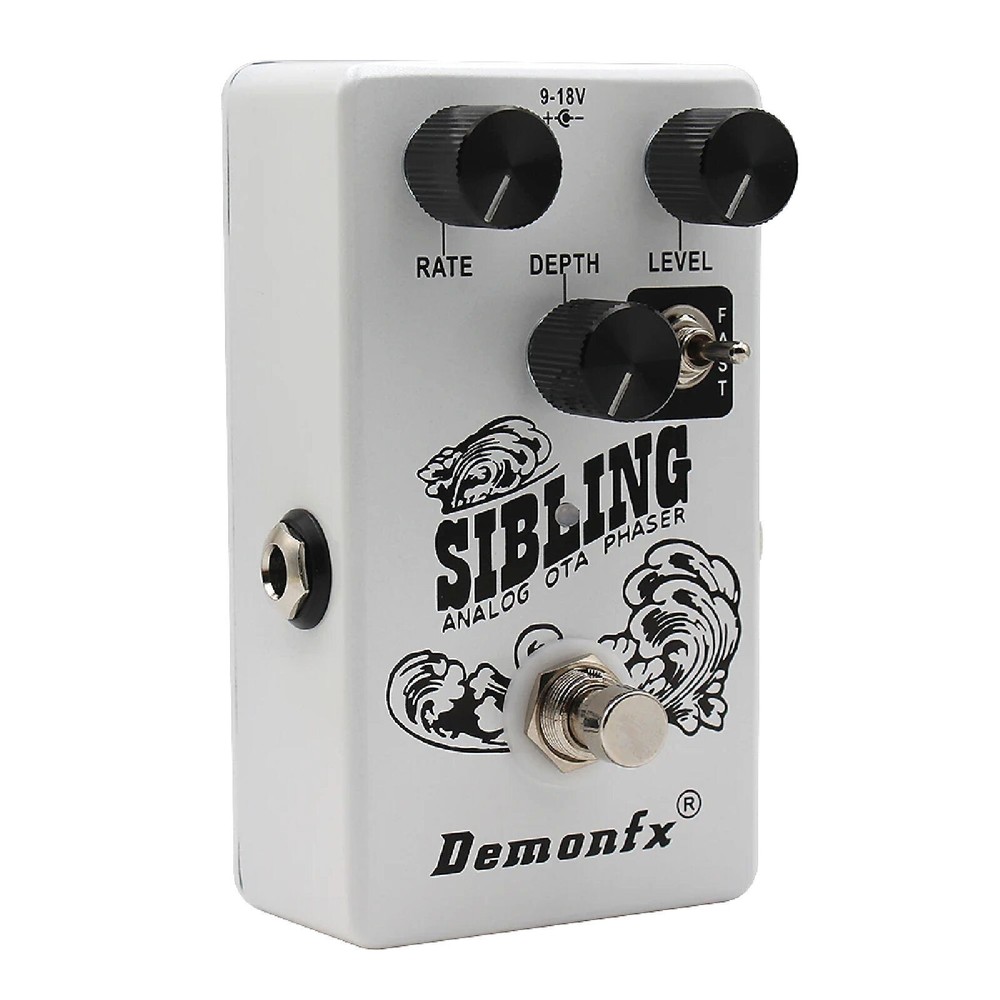 Demonfx SIBLING Analog OTA Phaser +PDC 3A Power Split Cable Guitar Effect Pedal