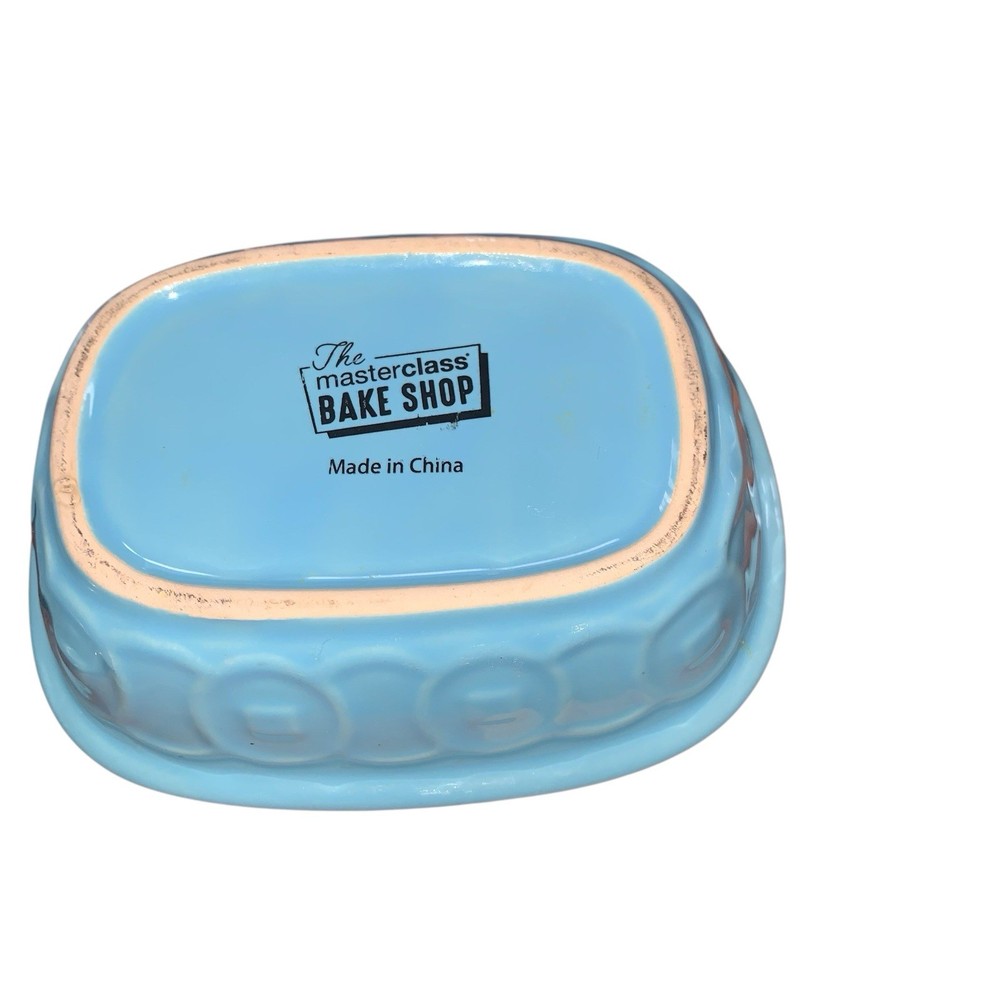 Masterclass Bake Shop Mini Casserole with Lid Light Blue 6 In