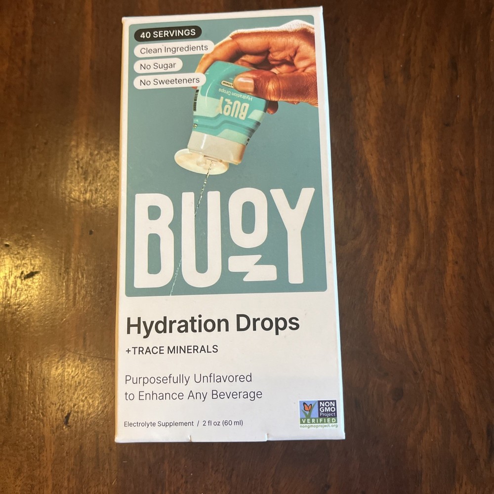 Buoy Electrolyte Hydration Drops Unflavored Beverage Enhancer -2 fl oz