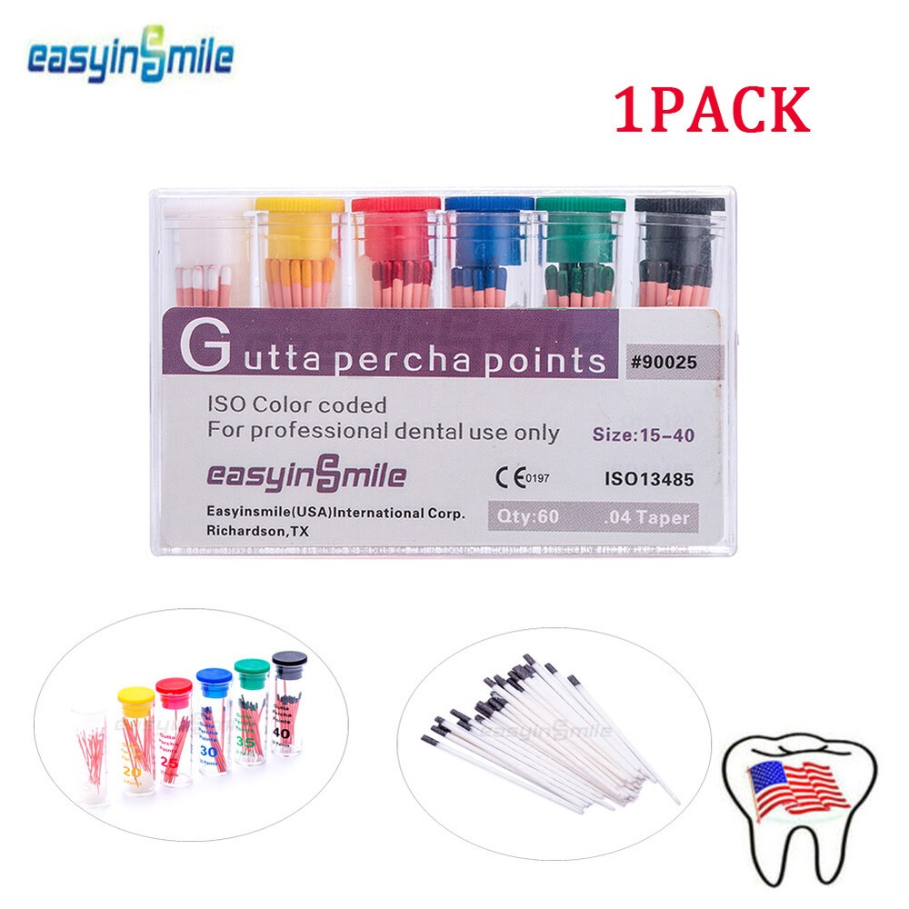 Dental Endodontic Absorbent Paper Points Assorted Color Coded .02/.04/.06 Taper