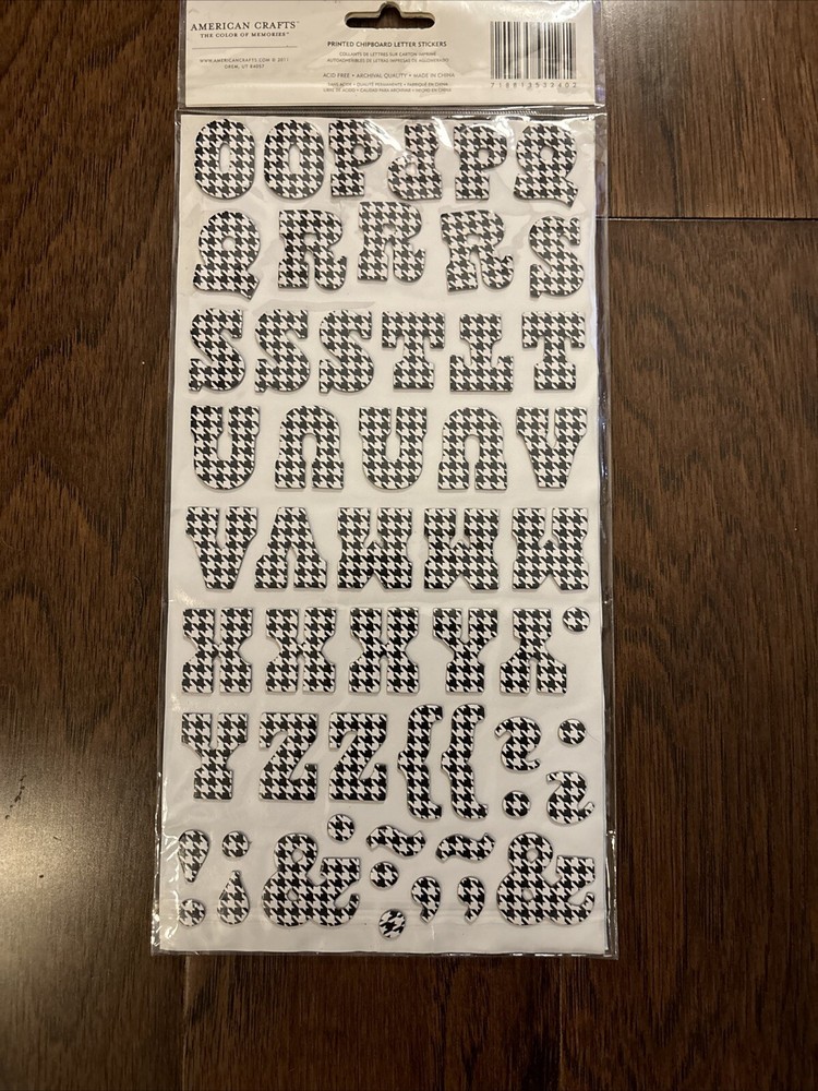 Assorted Scrapbooking Stickers - Alphabet