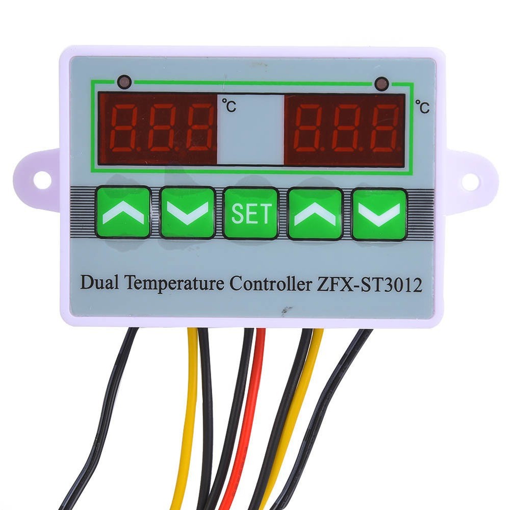 AC220V ST3012 Temperature Controller Intelligent Digital Displayed Dual Channel