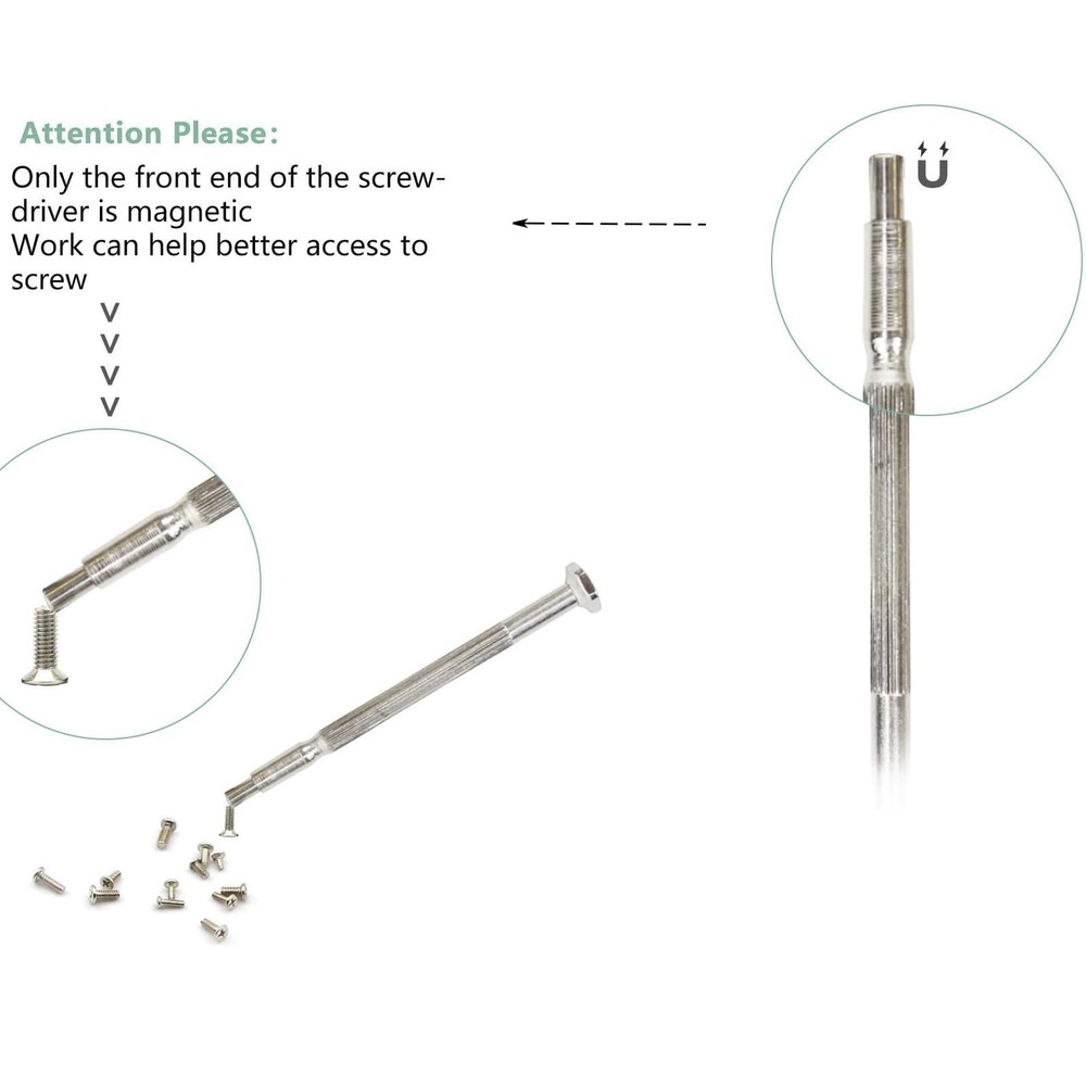 11pc Small Precision Screwdriver Set Mini 6 Sizes Flat Philips for Watch Glasses