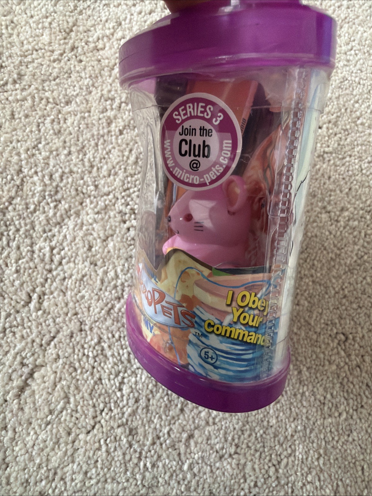 MicroPets Pink Mouse Pesto Series 3 2003 New Sealed