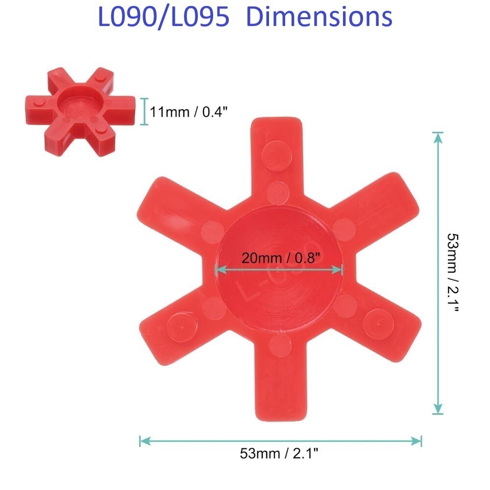 IPM PREMIUM L090 L095 URETHANE Lovejoy Type Jaw Coupling Insert Spider Solid