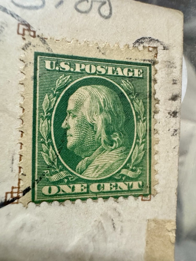 Postage Stamp Benjamin Franklin One Cent Stamp 1909 Green