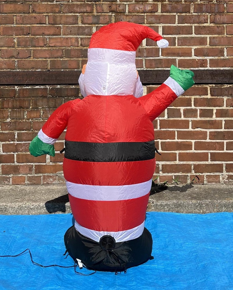3.5 ft. LED Santa with White Beard Inflatable