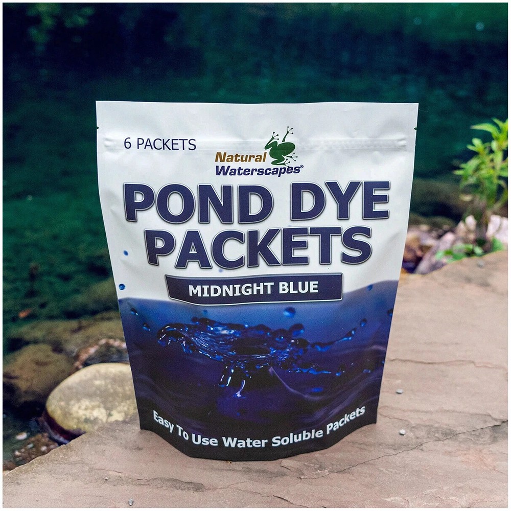 Midnight Blue Pond Dye Packets- 6 water soluble packets