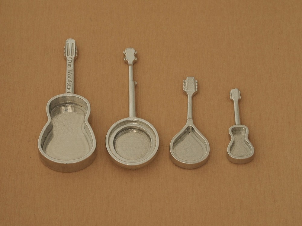 Americana Measuring Spoons- Stringed Instruments- Musical Strings- Guitar, Banjo