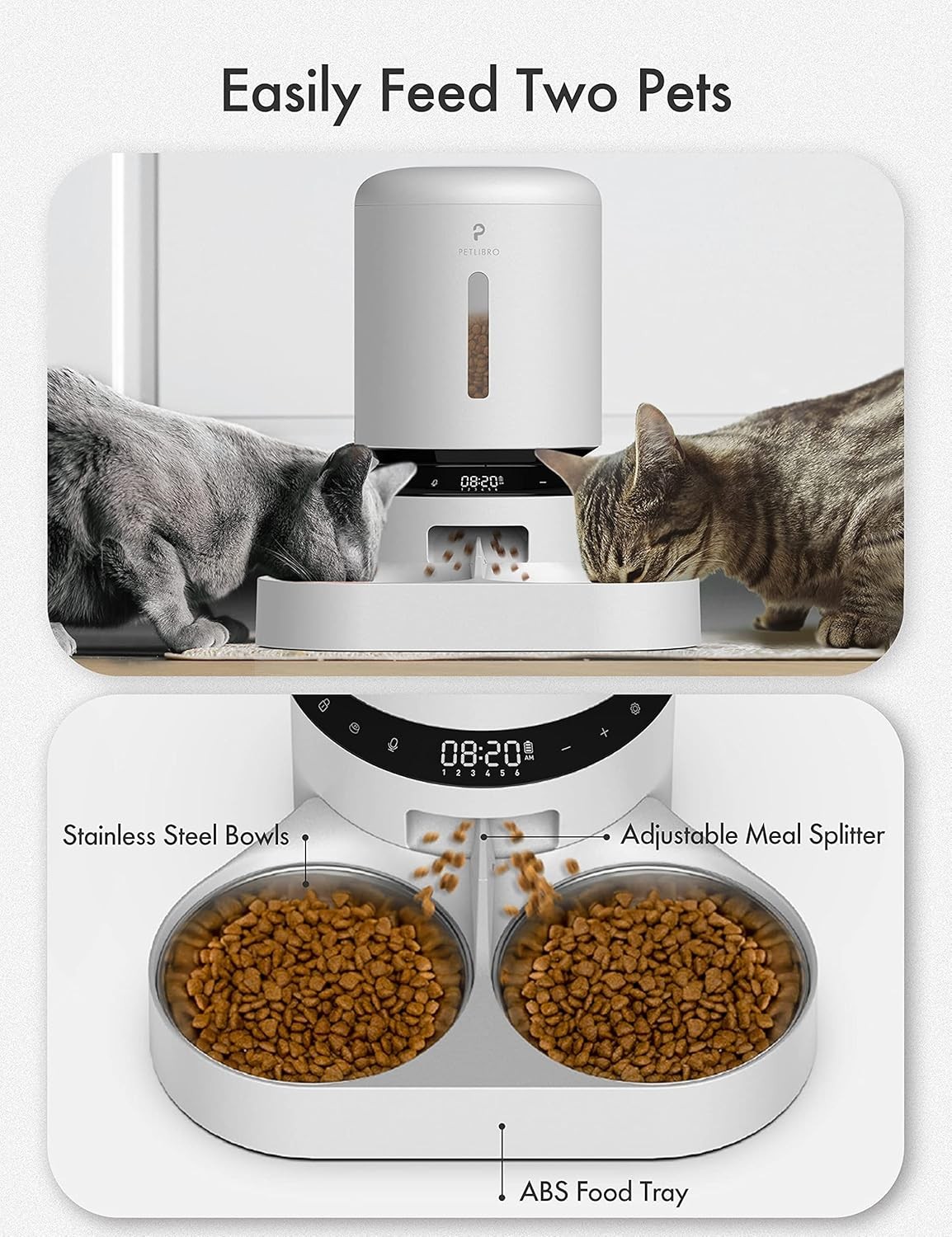 Petlibro PL-AF006-04W Granary 5L Automatic Pet Feeder, White - Refurbished