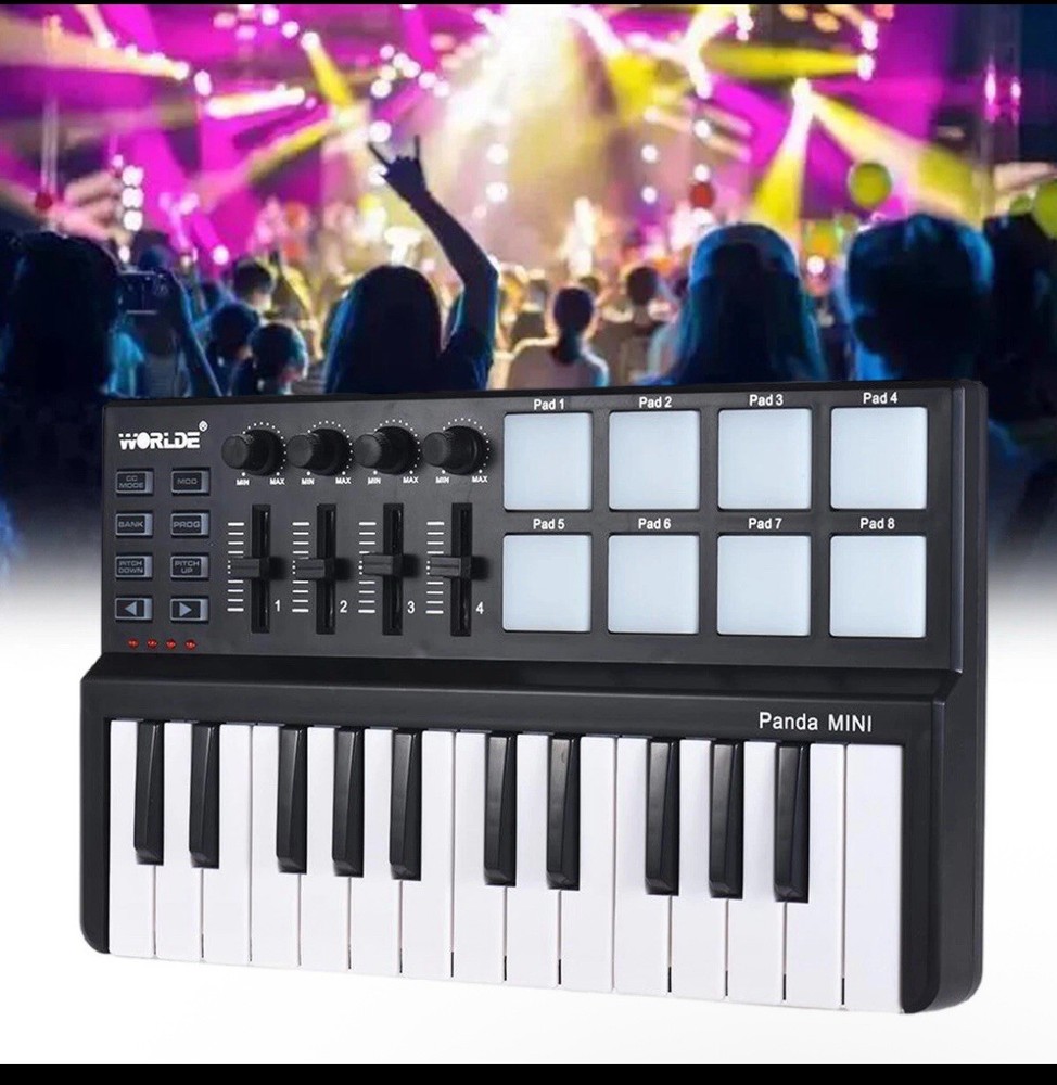 WORLDE PANDAMINI Professional USB MIDI Controller Professional 25 Key Keyboard