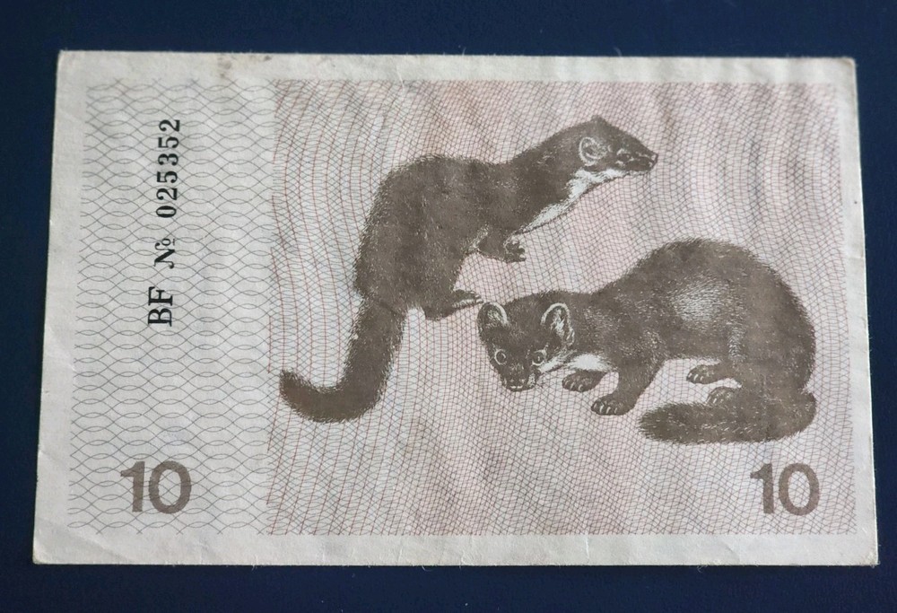 Lithuania 1991 10 Talonas banknote without text on BOTTOM