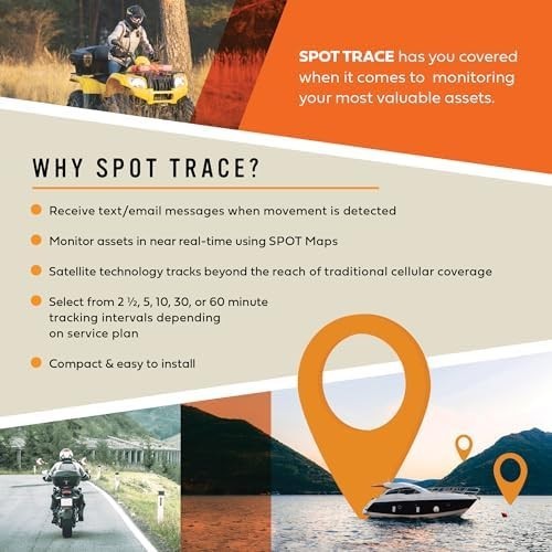 Spot Trace Satellite GPS Tracker w/DC Cable Globalstar Subscription