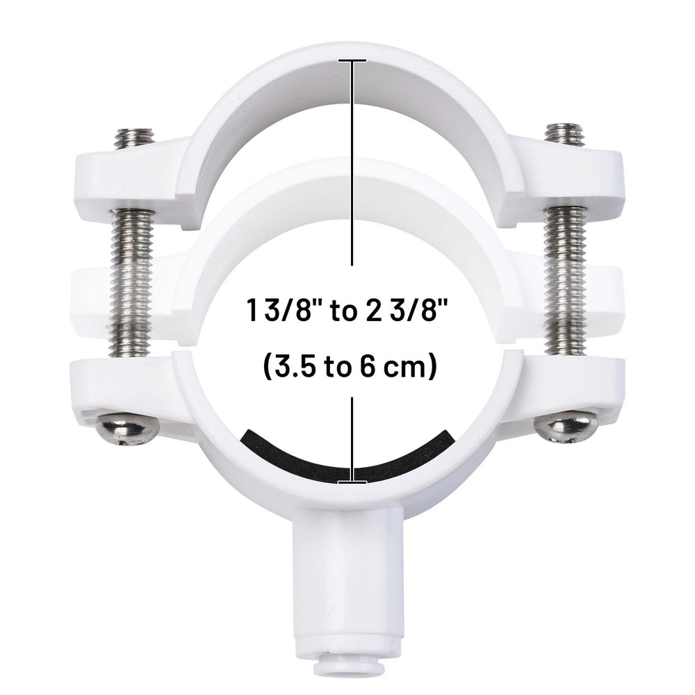 AplusChoice 10 Pack Universal 1/4" Drain Clamp Saddle for Reverse Osmosis System