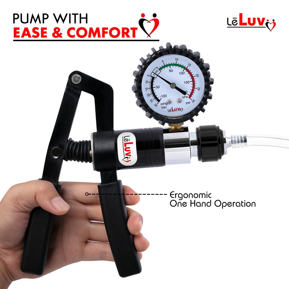 LeLuv Primo Handle - Premium Dual Function Vacuum & Pressure - Gauge Options