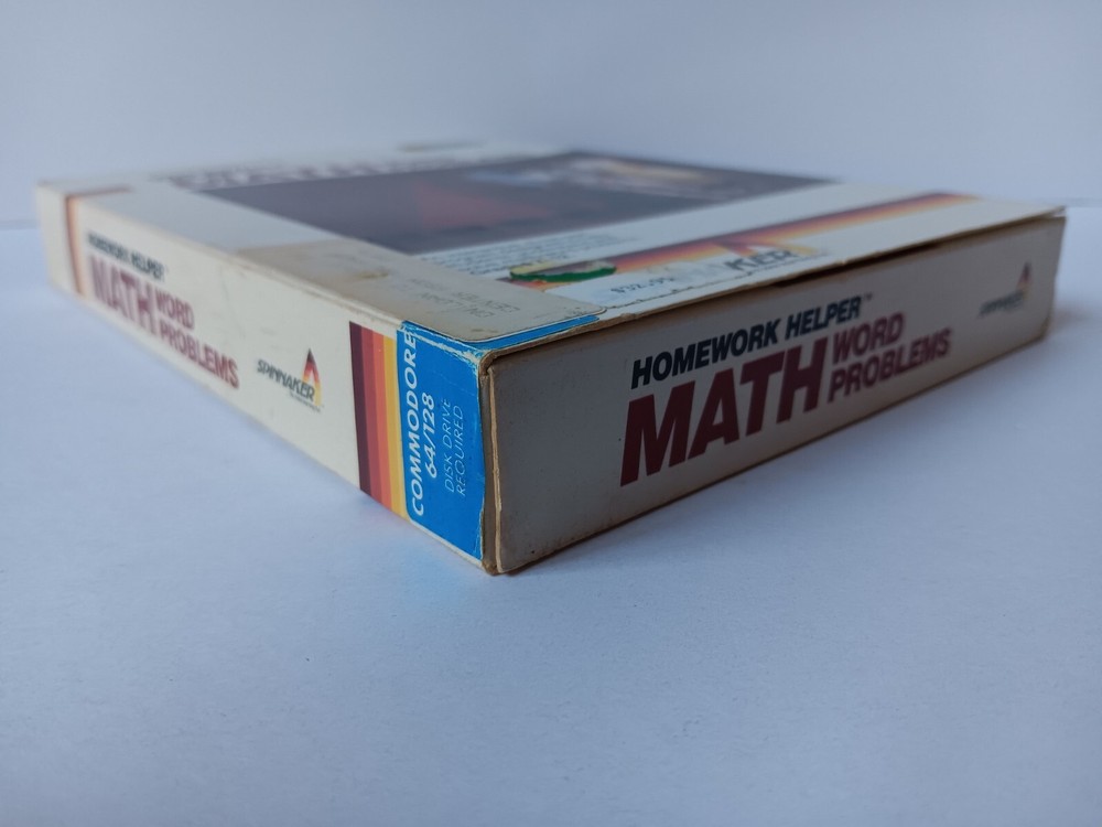Commodore 64 Homework Helper Math Word Problems Computer Software Tested/Works