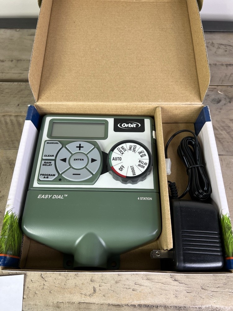 Orbit 4-Station Electrical Sprinkler Timer With Easy-Dial Logic New*