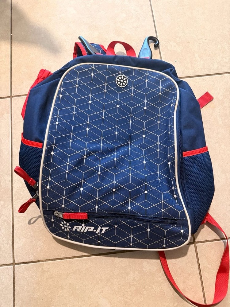 RIP-IT Classic 2.0 Softball Backpack Navy Red Geometric