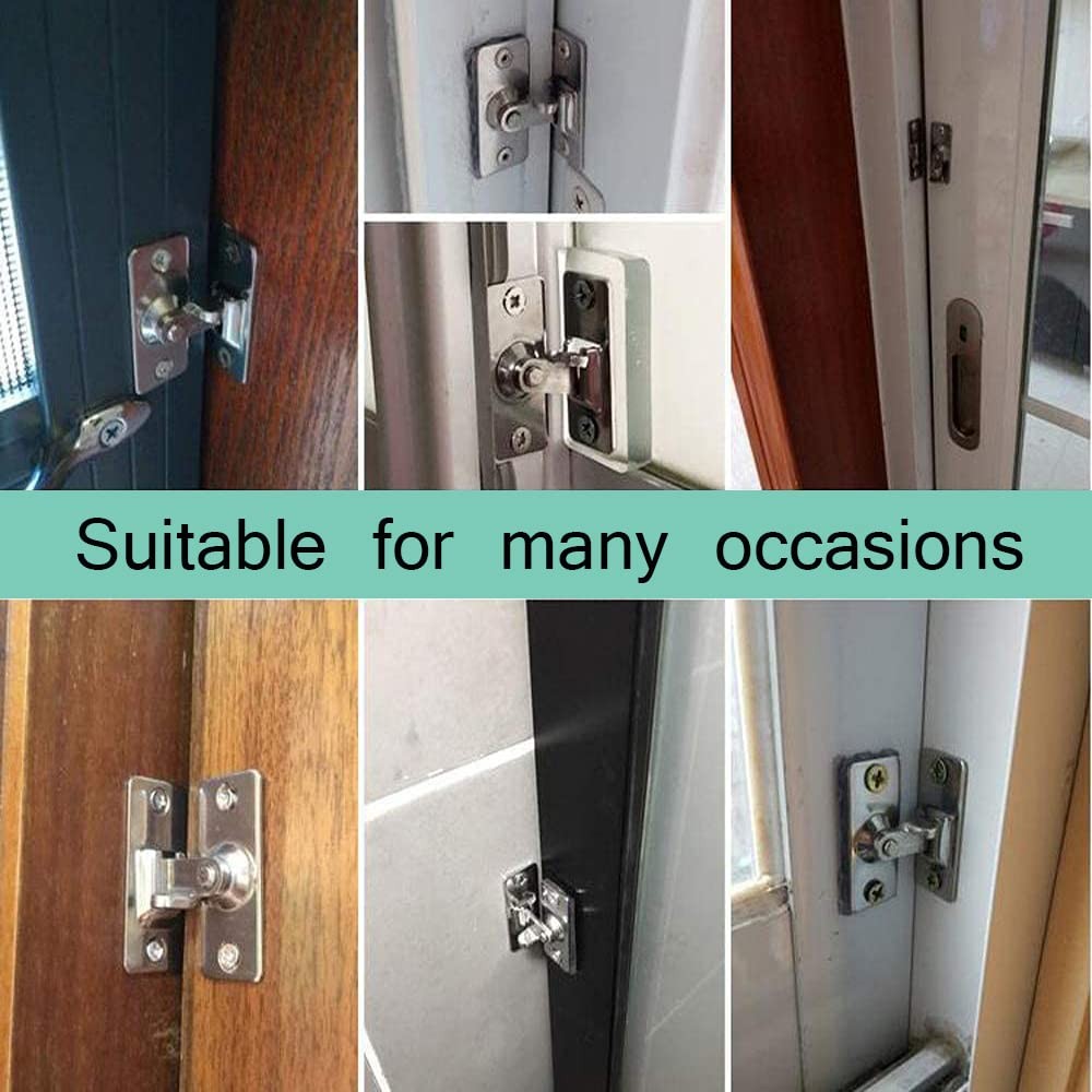 MINI Size 90 Degree Door Latch Sliding Screen Barn Mini, Silver