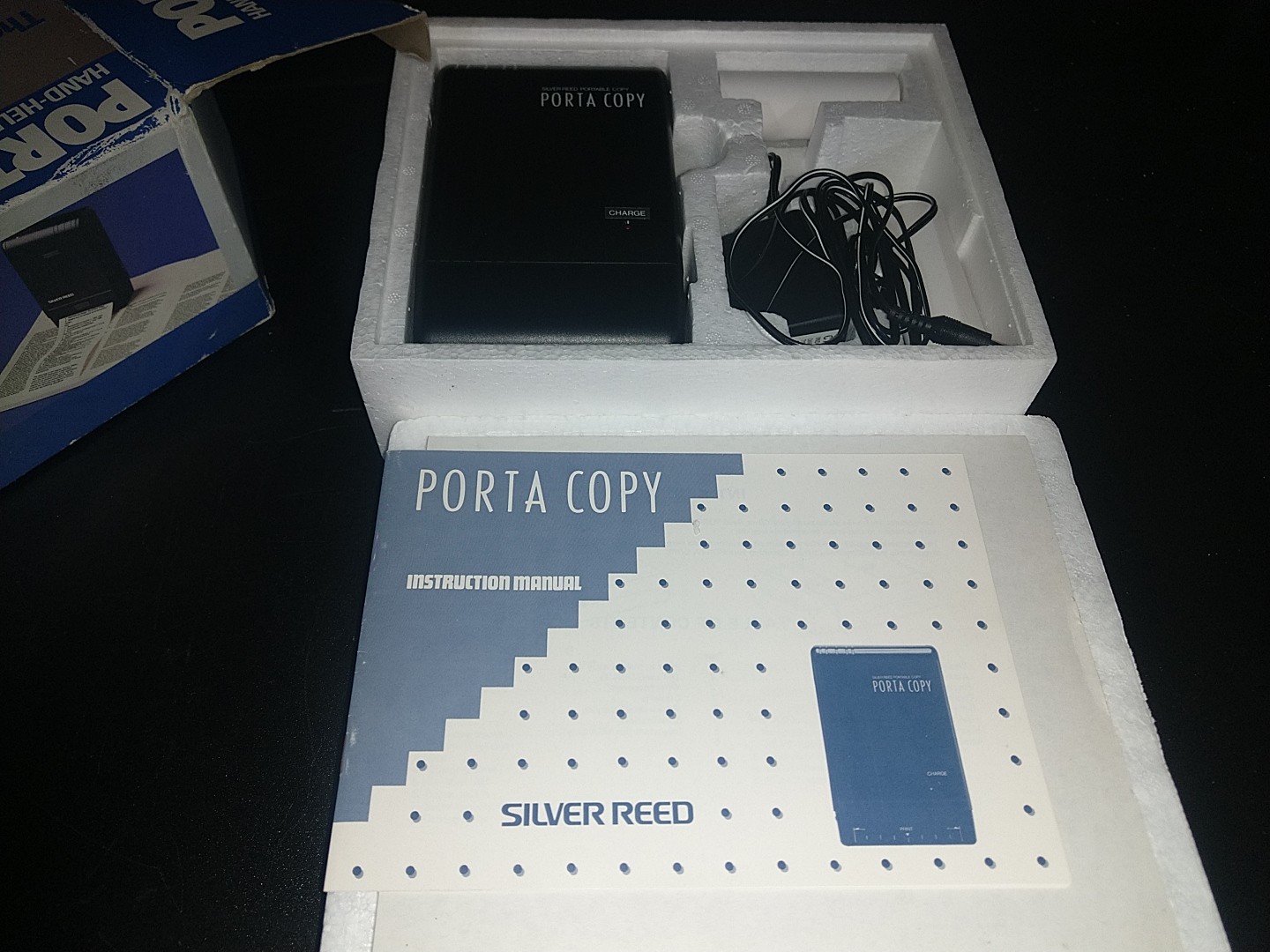 Vintage Silver Reed Porta Copy Portable Hand Held Copier 1986 Japan no computer!