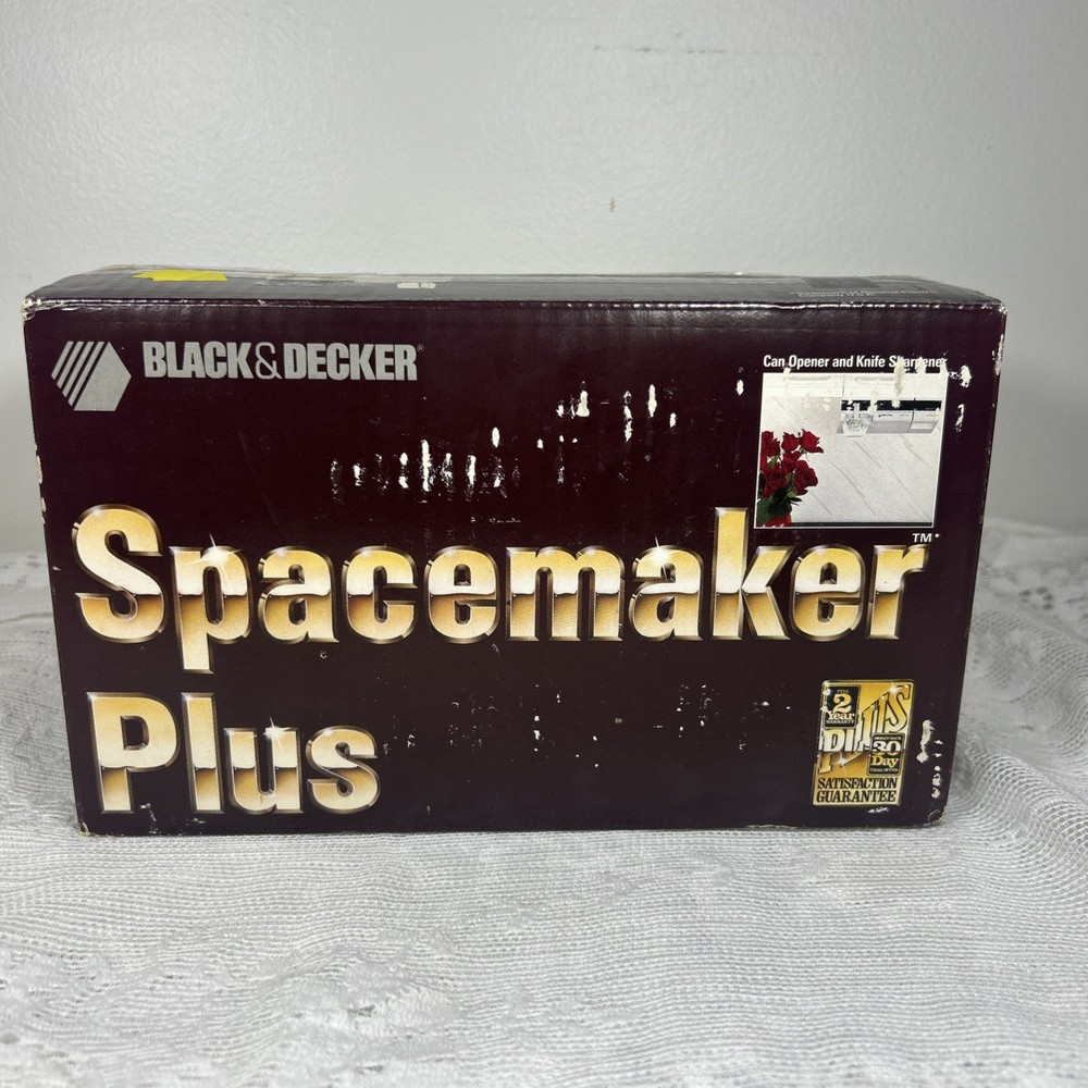 New Openbox Black&Decker Spacemaker Plus PEC90 Retro Can Opener Knife Sharpener