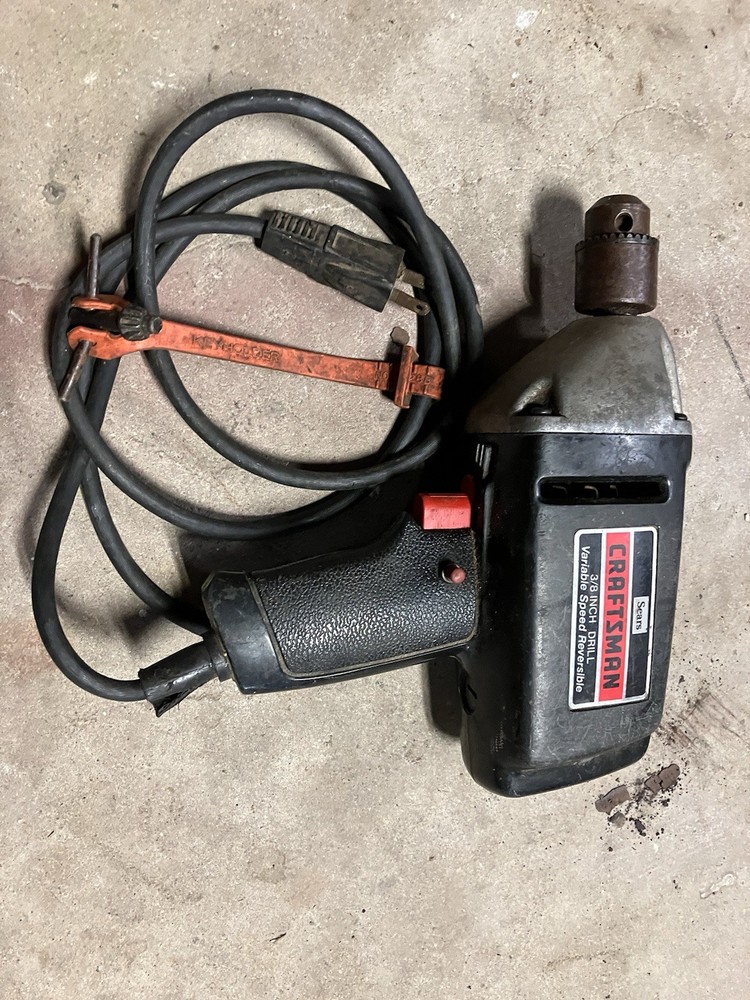 Craftsman 3/8 Inch Variable Speed Reversible Drill Vintage