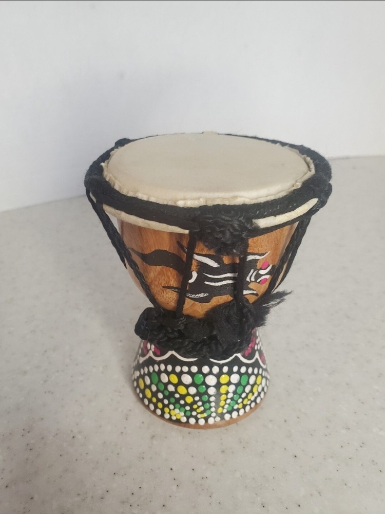 Small Hand Painted Djembe Finger Drum
