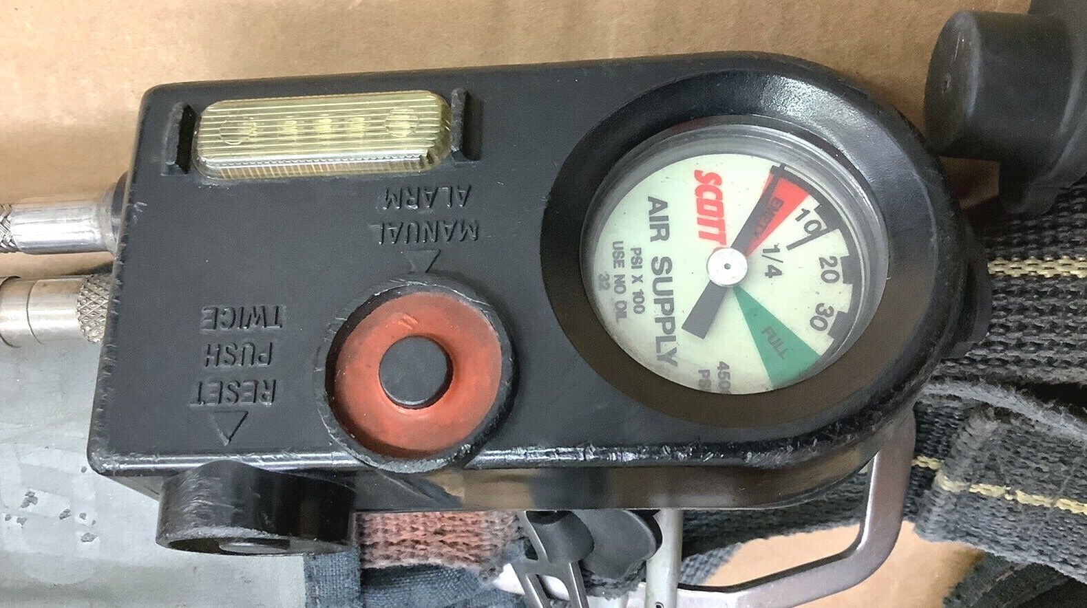 Scott 4.5 SCBA Harness w/AirPak Plus & EZ Flo Regulator & Air Supply Firefighter