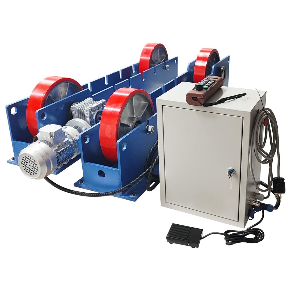 220V 3T Single Motor Drive Remote Control Welding Benches Turning Roller Table