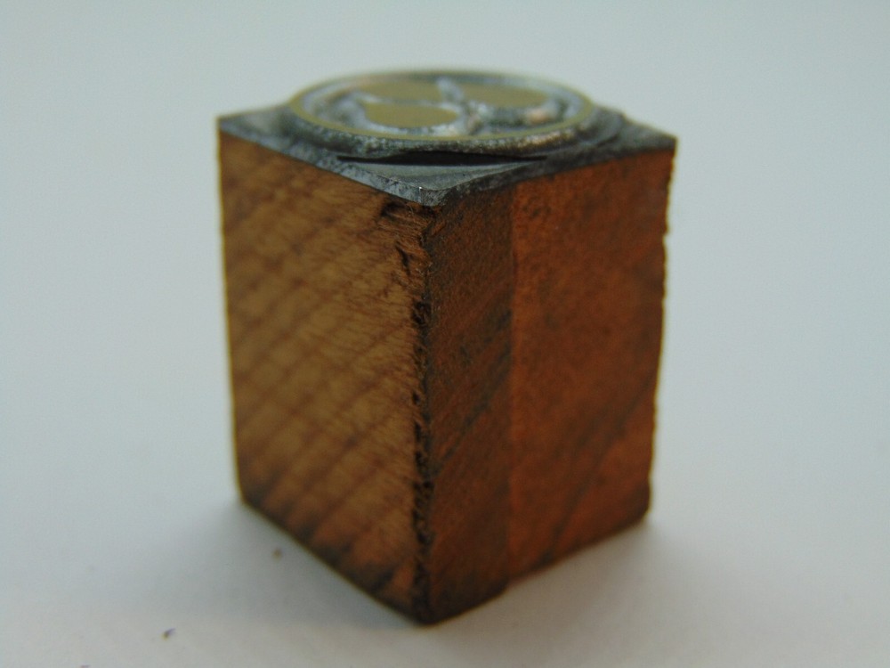 Printing Letterpress Printers Block 3 Drop Logo