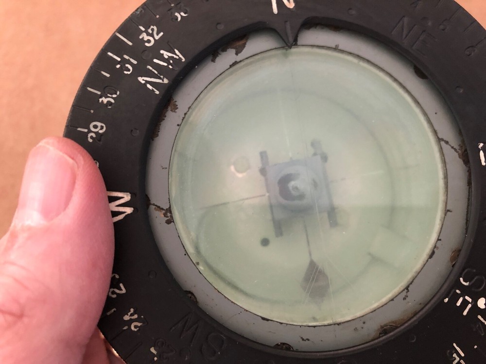 Vintage SHIP BOAT AIRPLANE PLANE Compass