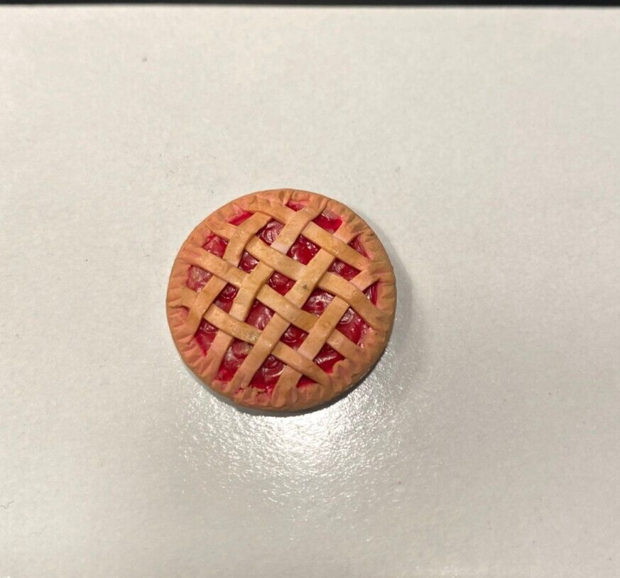 Dollhouse Miniature Filled Cherry Pie - Handcrafted