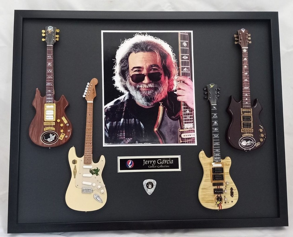 JERRY GARCIA Guitar Frame Shadowbox Grateful Dead