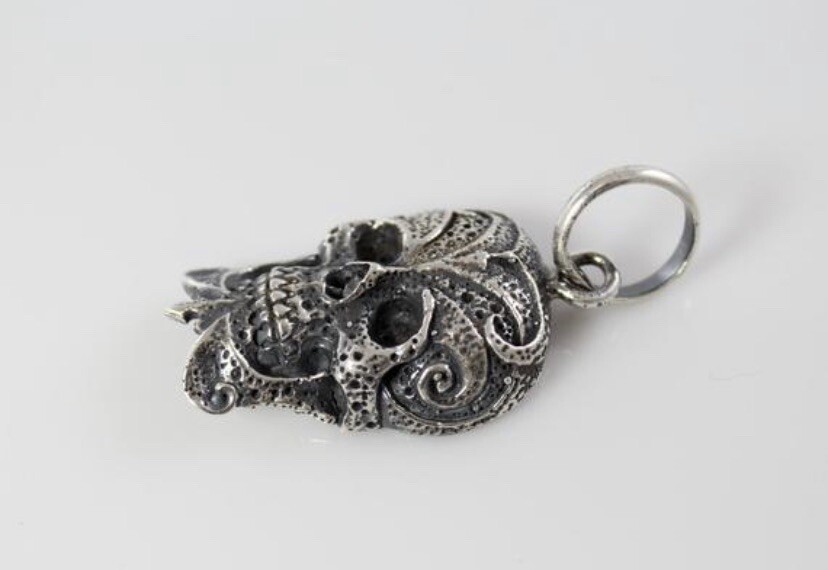 Handmade Celtic skull pendant