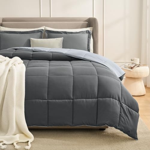 Size Comforter Set Grey, Comforters Size Bed Sets, King 01-gray/Light Grey