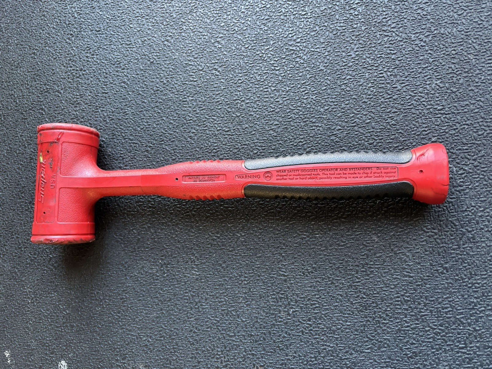 Snap-On Tools HBFE32 Soft Grip Dead Blow Hammer Mallet 32 oz RED USA