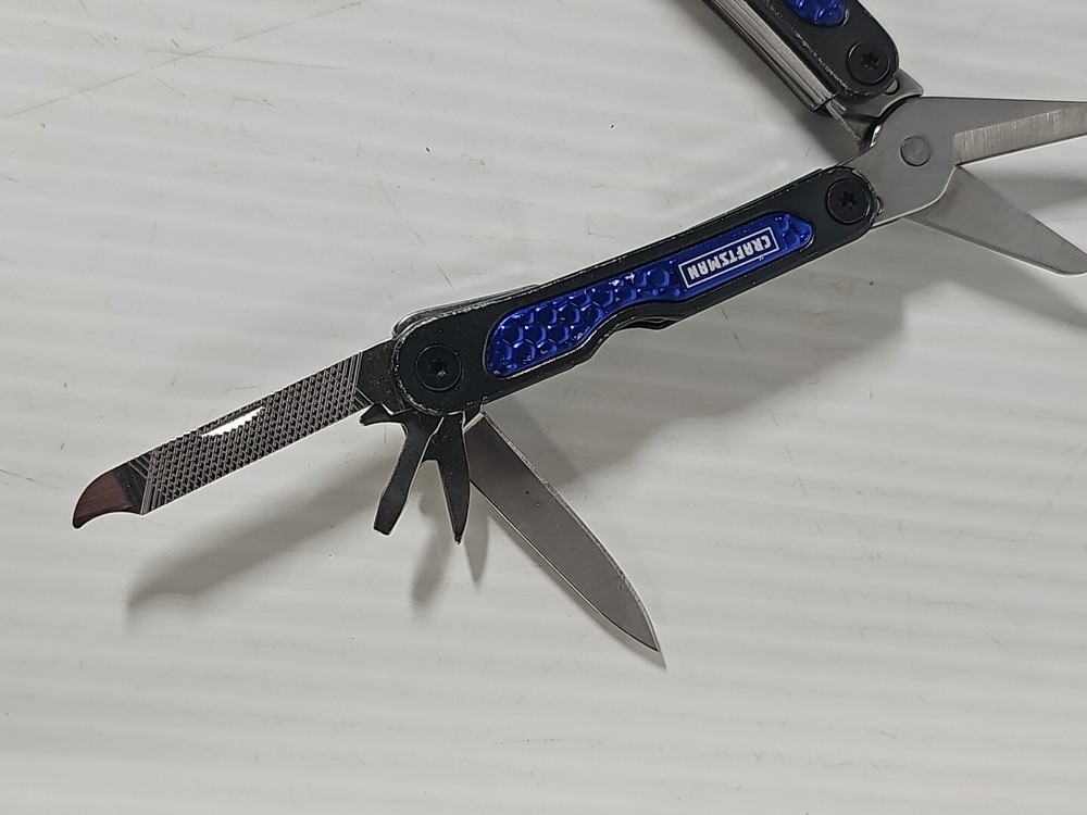 Craftsman Blue Mini Multi Tool Keychain 2.5in