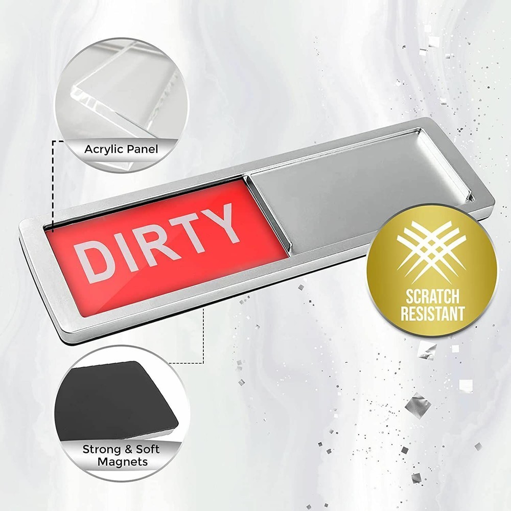 Clean Dirty Magnet for Dishwasher Convenient Design Changing Indicator Wedding