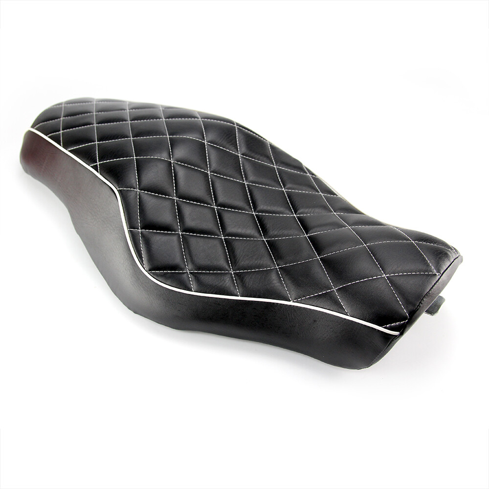 Black Driver Passenger Two Up Seat For Harley Sportster 883 1200 XL1200T Iron 48