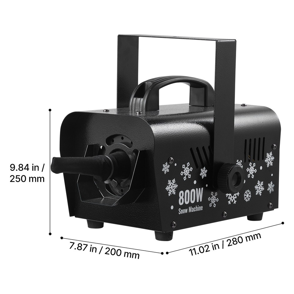 Uimoso 800W Snow Machine Remote Control Handheld Hanging Stage Snowflake Decor