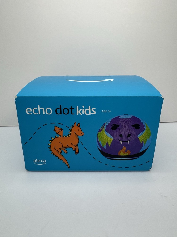 Amazon Echo Dot 5th Generation Kids Edition Alexa Smart Speaker (Dragon)